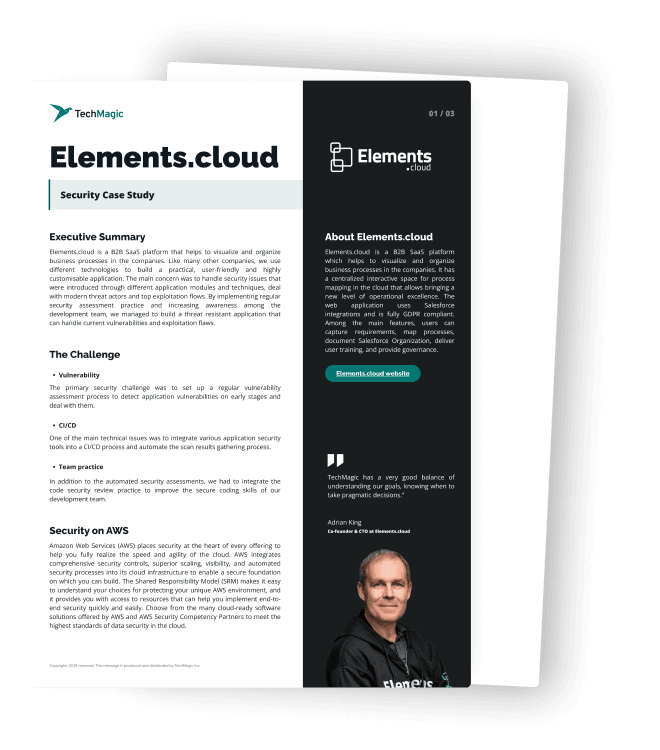 Discover how we helped Elements.Cloud strengthen their cybersecurity